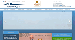 Desktop Screenshot of entspecialistspc.com