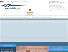 Tablet Screenshot of entspecialistspc.com